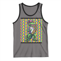 Mardi Gras Funny Alligator Crocodiles Jester Fat Tuesday New Orleans Tank Top