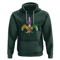 Mardi Gras Alligator Crocodiles Funny Fleur De Lis Hoodie - Wonder Print Shop