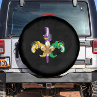 Mardi Gras Alligator Crocodiles Funny Fleur De Lis Spare Tire Cover