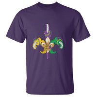 Mardi Gras Alligator Crocodiles Funny Fleur De Lis T Shirt - Wonder Print Shop