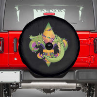 Mardi Gras Alligator Crocodiles Fleur De Lis Spare Tire Cover