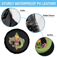 Mardi Gras Alligator Crocodiles Fleur De Lis Spare Tire Cover