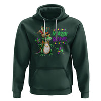 Mardi Grawr Gras Cute Bead Dinosaur Hoodie - Wonder Print Shop