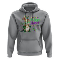 Mardi Grawr Gras Cute Bead Dinosaur Hoodie - Wonder Print Shop