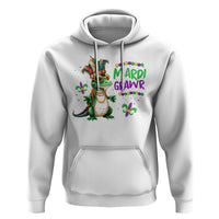 Mardi Grawr Gras Cute Bead Dinosaur Hoodie - Wonder Print Shop