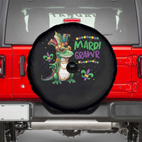 Mardi Grawr Gras Cute Bead Dinosaur Spare Tire Cover