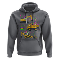 Mardi Gras Hoodie Jester Construction Vehicle Truck Fat Tuesday New Orleans - Wonder Print Shop