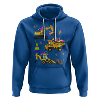 Mardi Gras Hoodie Jester Construction Vehicle Truck Fat Tuesday New Orleans - Wonder Print Shop