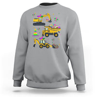 Mardi Gras Sweatshirt Jester Construction Vehicle Truck Fat Tuesday New Orleans - Wonder Print Shop