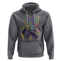 Mardi Gras Monster Truck Beads Flag Hoodie - Wonder Print Shop