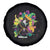 Mardi Gras Funny Tuxedo Cat Meme Beads Spare Tire Cover