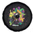 Mardi Gras Funny Tuxedo Cat Meme Beads Spare Tire Cover