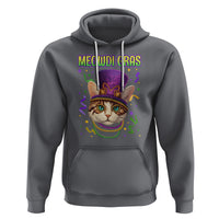 Meowdi Gras Cool Cat Jester Bead Fat Tuesday Hoodie - Wonder Print Shop