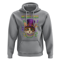 Meowdi Gras Cool Cat Jester Bead Fat Tuesday Hoodie - Wonder Print Shop