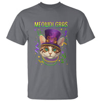 Meowdi Gras Cool Cat Jester Bead Fat Tuesday T Shirt - Wonder Print Shop