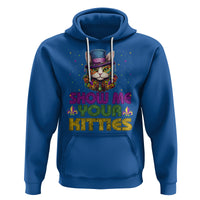 Mardi Gras Hoodie Show Me Your Kitties Cool Cat Jester Hat Bead - Wonder Print Shop
