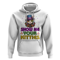 Mardi Gras Hoodie Show Me Your Kitties Cool Cat Jester Hat Bead - Wonder Print Shop