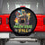 Mardi Gras Y'all Dachshund Dog With Beads Colorful Spare Tire Cover