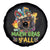 Mardi Gras Y'all Dachshund Dog With Beads Colorful Spare Tire Cover