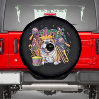 Mardi Gras Spare Tire Cover Fench Bulldog Cute Fat Tuesday Frenchie Pet Dog