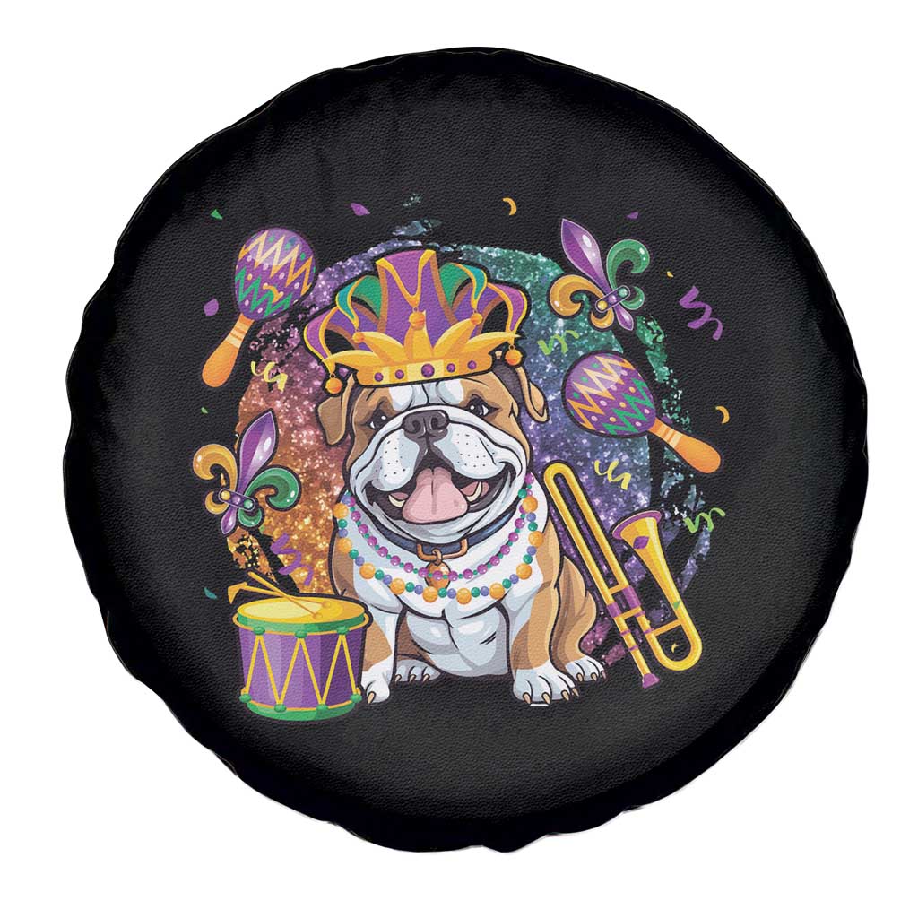 Mardi Gras Spare Tire Cover Fench Bulldog Cute Fat Tuesday Frenchie Pet Dog