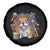 Mardi Gras Spare Tire Cover Fench Bulldog Cute Fat Tuesday Frenchie Pet Dog
