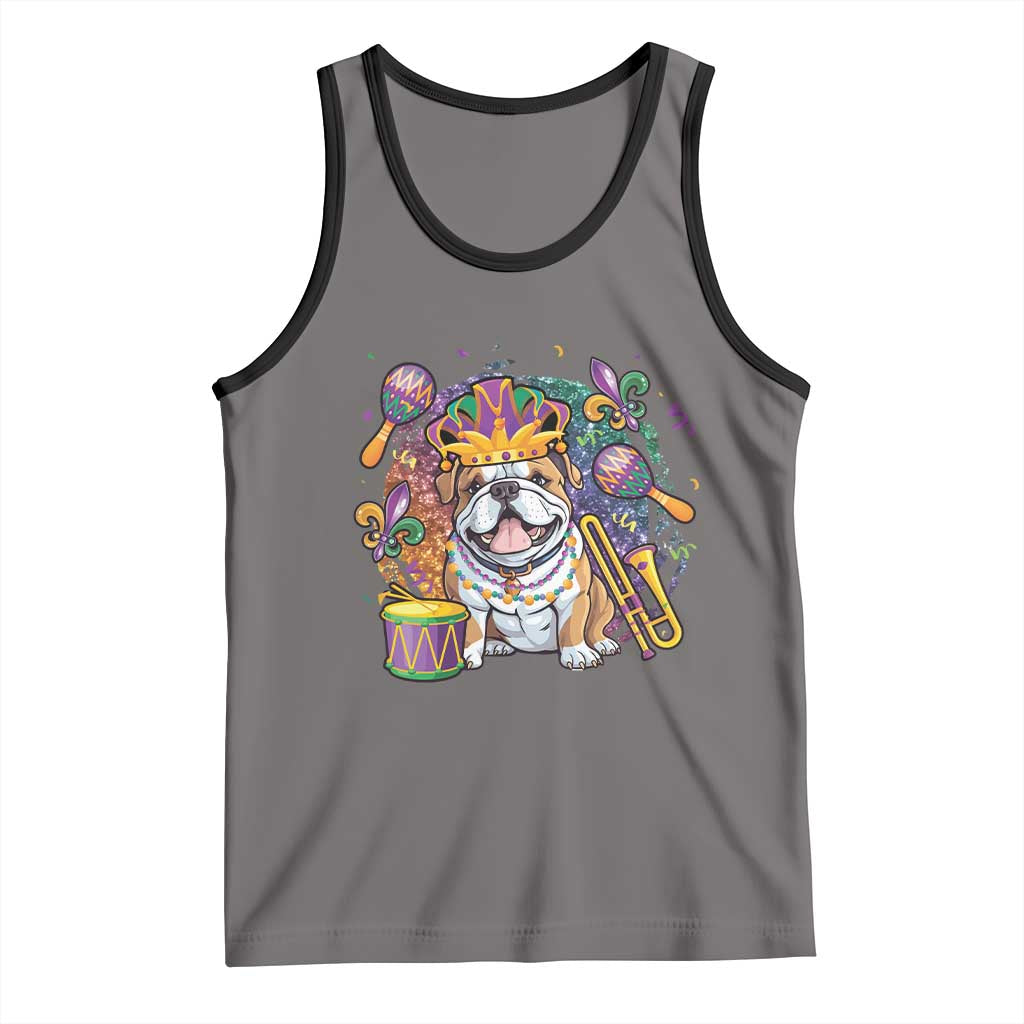 Mardi Gras Tank Top Fench Bulldog Cute Fat Tuesday Frenchie Pet Dog