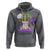 Mardi Gras Cute Unicorn Beads Rainbow Fleur De Lis Hoodie - Wonder Print Shop
