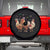 Mardi Gras Funny Farmer Jester Chicken Beads Spare Tire Cover