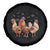 Mardi Gras Funny Farmer Jester Chicken Beads Spare Tire Cover