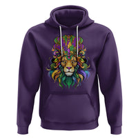 Mardi Gras Hoodie Pride Lion With Jester Hat Fat Tuesday Festival - Wonder Print Shop