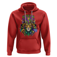 Mardi Gras Hoodie Pride Lion With Jester Hat Fat Tuesday Festival - Wonder Print Shop