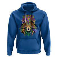 Mardi Gras Hoodie Pride Lion With Jester Hat Fat Tuesday Festival - Wonder Print Shop