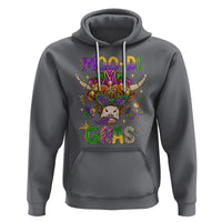 Mardi Gras Hoodie Moo-di Bead Heifer Cow Fat Tuesday Festival - Wonder Print Shop