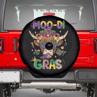 Mardi Gras Spare Tire Cover Moo-di Bead Heifer Cow Fat Tuesday Festival