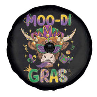 Mardi Gras Spare Tire Cover Moo-di Bead Heifer Cow Fat Tuesday Festival