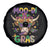 Mardi Gras Spare Tire Cover Moo-di Bead Heifer Cow Fat Tuesday Festival