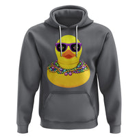 Mardi Gras Beads Cool Rubber Duck Fat Tuesday Festival Hoodie - Wonder Print Shop