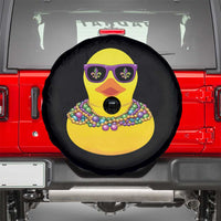 Mardi Gras Beads Cool Rubber Duck Fat Tuesday Festival Spare Tire Cover