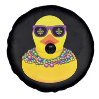 Mardi Gras Beads Cool Rubber Duck Fat Tuesday Festival Spare Tire Cover
