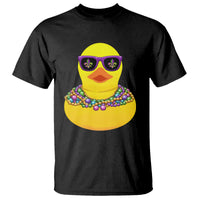 Mardi Gras Beads Cool Rubber Duck Fat Tuesday Festival T Shirt - Wonder Print Shop