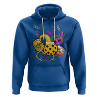Mardi Gras Pickleball Jester Hat Beads Hoodie - Wonder Print Shop
