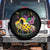 Mardi Gras Pickleball Jester Hat Beads Spare Tire Cover