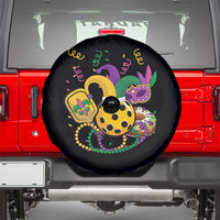 Mardi Gras Pickleball Jester Hat Beads Spare Tire Cover