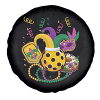 Mardi Gras Pickleball Jester Hat Beads Spare Tire Cover