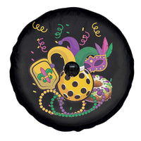Mardi Gras Pickleball Jester Hat Beads Spare Tire Cover