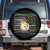Mardi Gras Baseball Jester Hat Beads Flag Spare Tire Cover