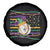 Mardi Gras Baseball Jester Hat Beads Flag Spare Tire Cover