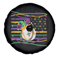 Mardi Gras Baseball Jester Hat Beads Flag Spare Tire Cover
