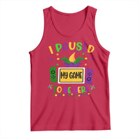 Mardi Gras Gamer Tank Top I Paused My Game To Be Here
